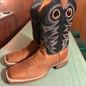Mens Justin Caddo Bent Rail BR740 Square Toe Western Boots Size 9 D USA Made